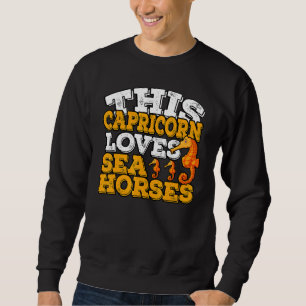 Sudadera Horoscopio Rótulo Zodiac Capricorn Ama Caballos de