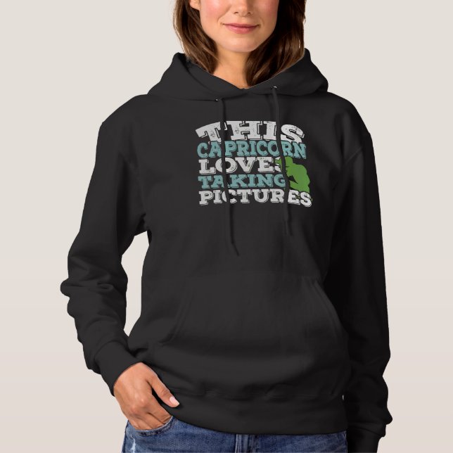 Sudadera Horoscopio Rótulo Zodiaco Capricornio Ama Tomar Pi (Anverso)