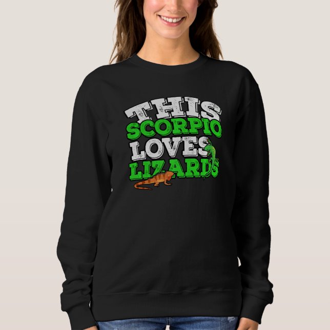 Sudadera Horoscopio Rótulo Zodiaco Escorpio Ama Lizards (Anverso)