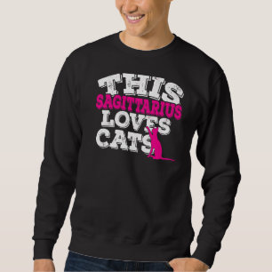 Sudadera Horoscopio Rótulo Zodiaco Pisces Ama A Los Gatos
