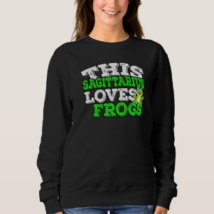Sudadera Horoscopio Rótulo Zodiaco Sagittarius Ama Las Rana