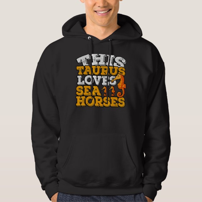 Sudadera Horoscopio Rótulo Zodiaco Taurus Ama Caballos de M (Anverso)