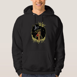Sudadera Horóscopo de mujeres negras Leo Queen Melanin Chic