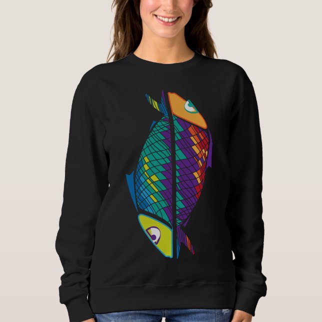 Sudadera Horóscopo de pescado (Anverso)