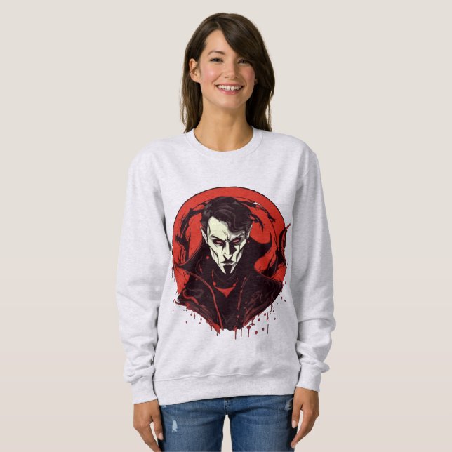 Sudadera Horror de ojos rojos (Anverso completo)