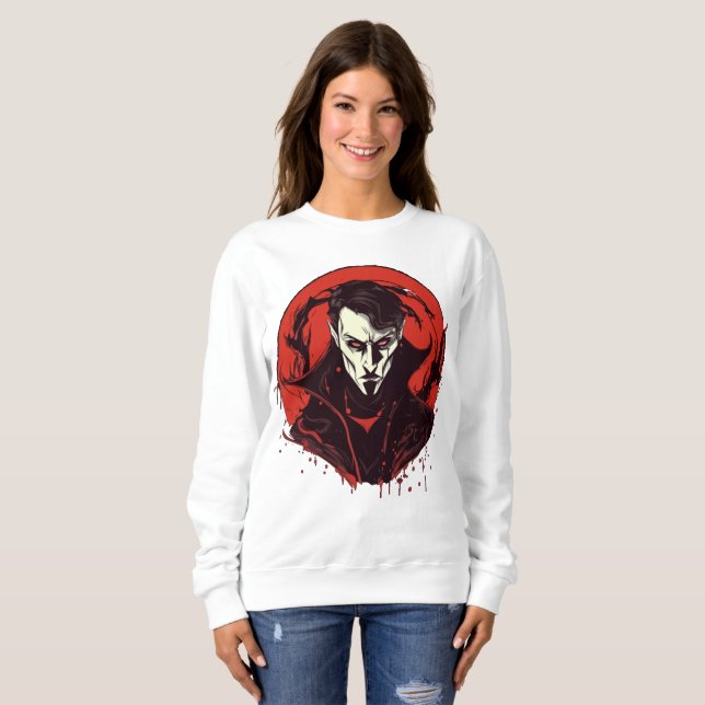 Sudadera Horror de ojos rojos (Anverso completo)
