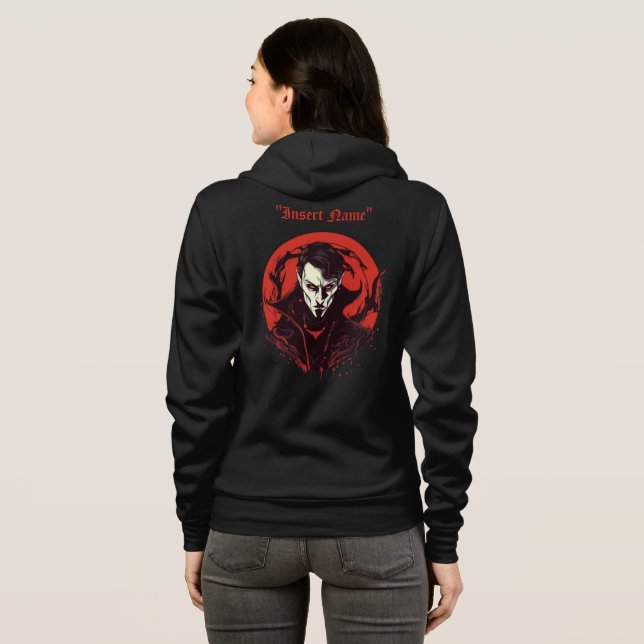 Sudadera Horror de ojos rojos (Reverso completo)