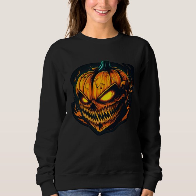 Sudadera Horror Evil Pumpkin Nightmare Scary Terrifying Hal (Anverso)