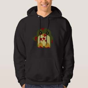Sudadera Horror horrible del zombi del pingüino de Kawaii