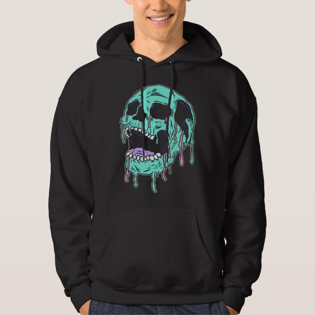 Sudadera Horror Skull Pastel Goth Aesthetic Gothic Emo (Anverso)