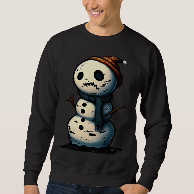 Sudadera Horror Snowman Nightmare Scary Terrifying Hallowee (Anverso)