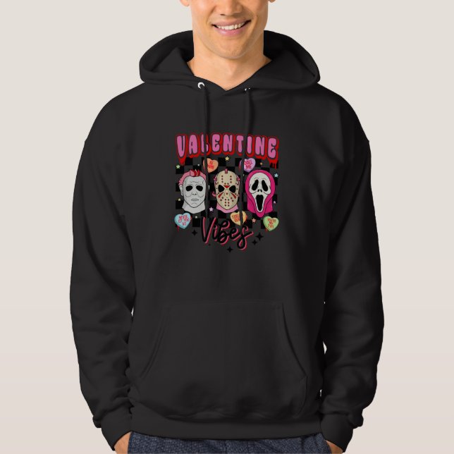 Sudadera Horror valentines retro Valentineu2019s Day Valent (Anverso)
