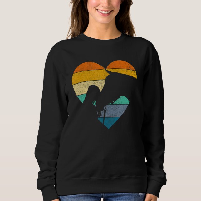 Sudadera Horse Girl Heart I Love Horses Equestrian Horsebac (Anverso)
