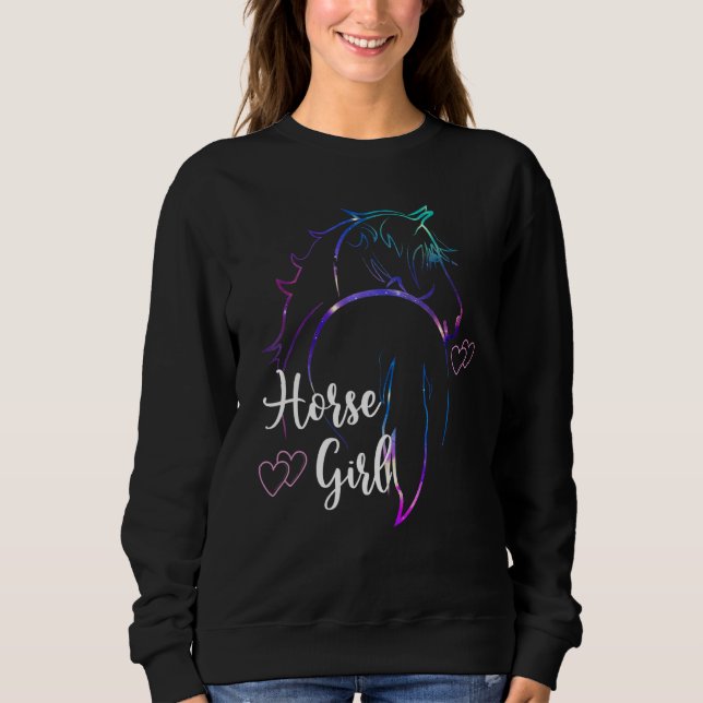 Sudadera Horse Girl Love Horses Riding Horseback Riding Kid (Anverso)