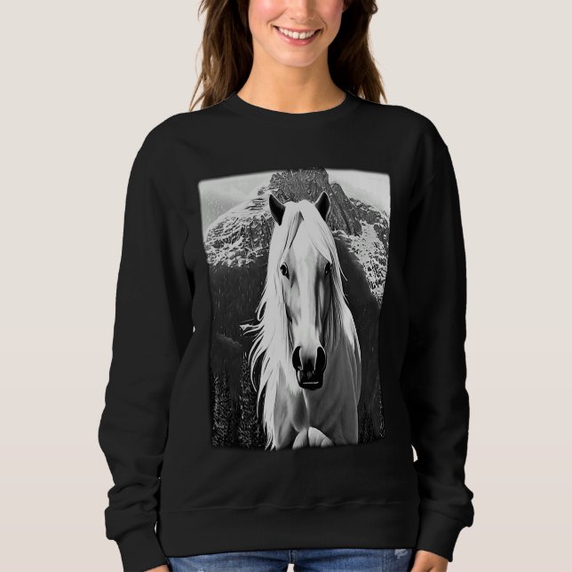 Sudadera Horse graphic animal motif riding a with print hor (Anverso)