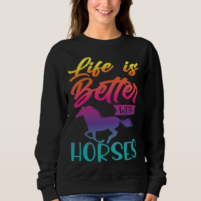 Sudadera Horse & Horse  for Hobby Riders & Riding (Anverso)