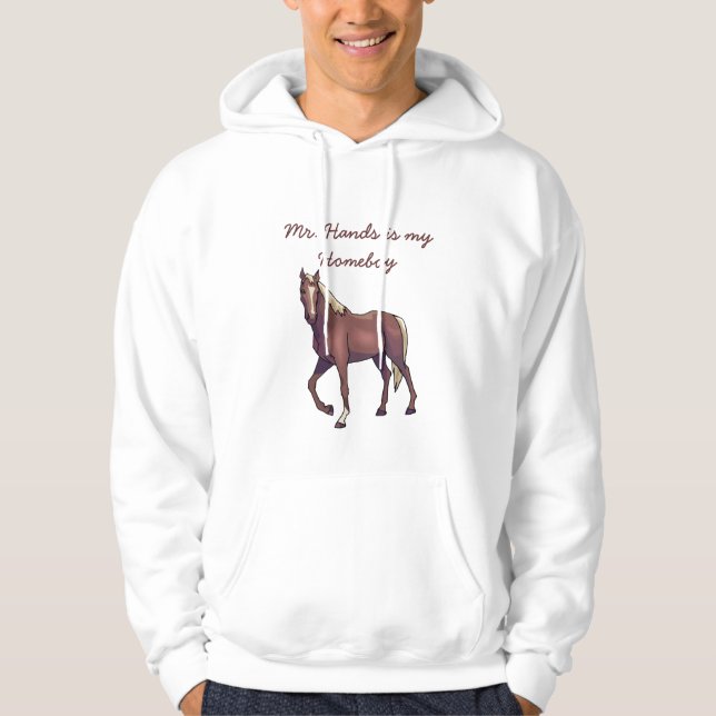 Sudadera horse, Mr. Hands is my Homeboy (Anverso)