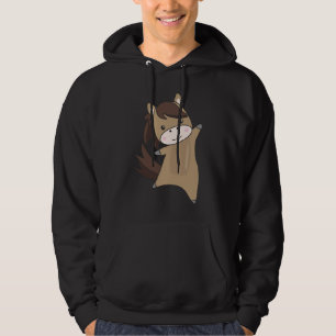 Sudadera Horse Ponny Rider Cute Animals Brown