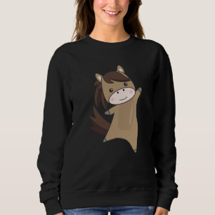 Sudadera Horse Ponny Rider Cute Animals Brown