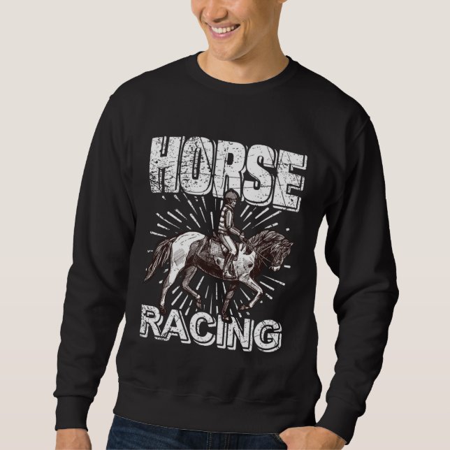Sudadera Horse Racing Club  Rider Rider & Horse (Anverso)