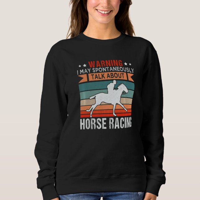 Sudadera Horse Racing Jockey Horseback Riding Barrel Racer (Anverso)