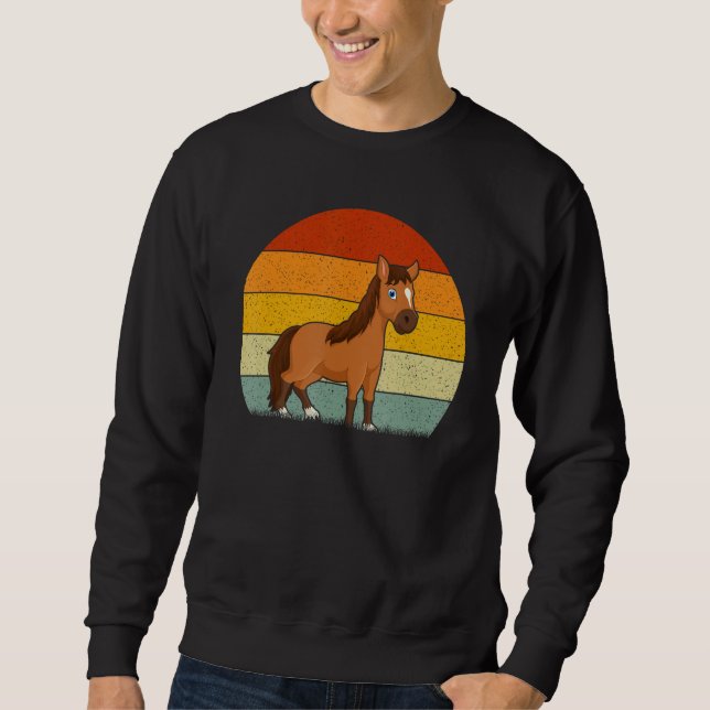 Sudadera Horse  Retro Style Vintage (Anverso)