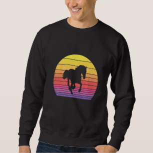 Sudadera Horse Retro Vintage Distressed 60's 70s Sunset Ani