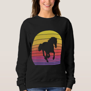 Sudadera Horse Retro Vintage Distressed 60's 70s Sunset Ani