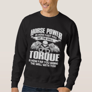 Sudadera Horsepower Torque Carreras Carro mecánico diesel M