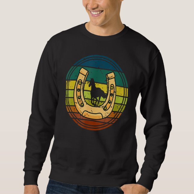 Sudadera Horseshoe Retro Style Lucky (Anverso)