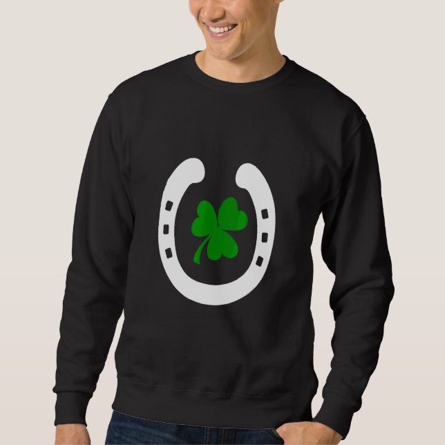 Sudadera Horseshoe Y C Fun St Pats Saint Patricks Day L (Anverso)