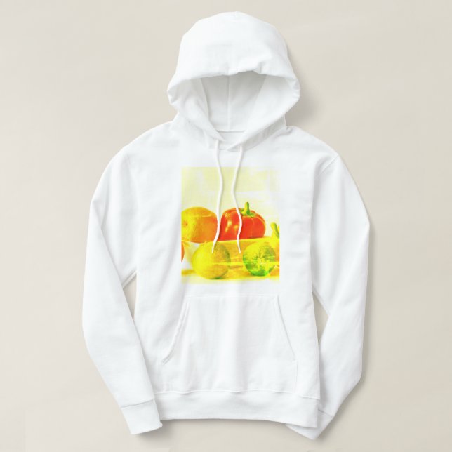 Sudadera "Hortalizas de frutas" Foto Cute. ¡Hazte con una e (Diseño del anverso)