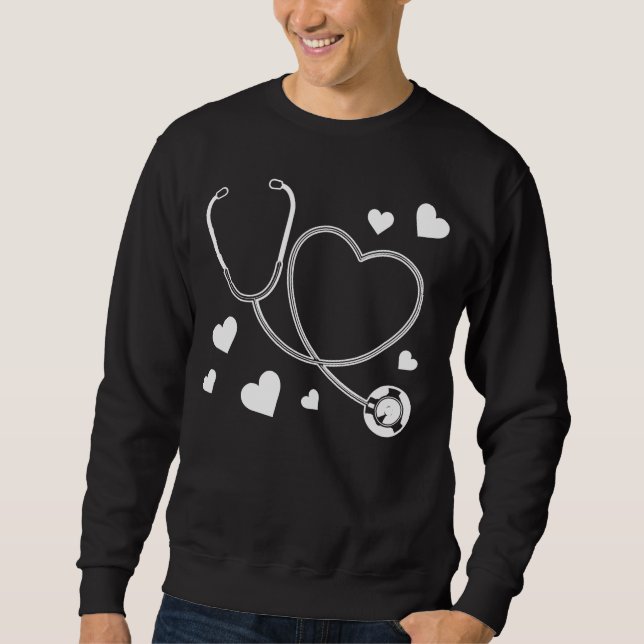 Sudadera Hospital de Enfermería de Stethoscope (Anverso)