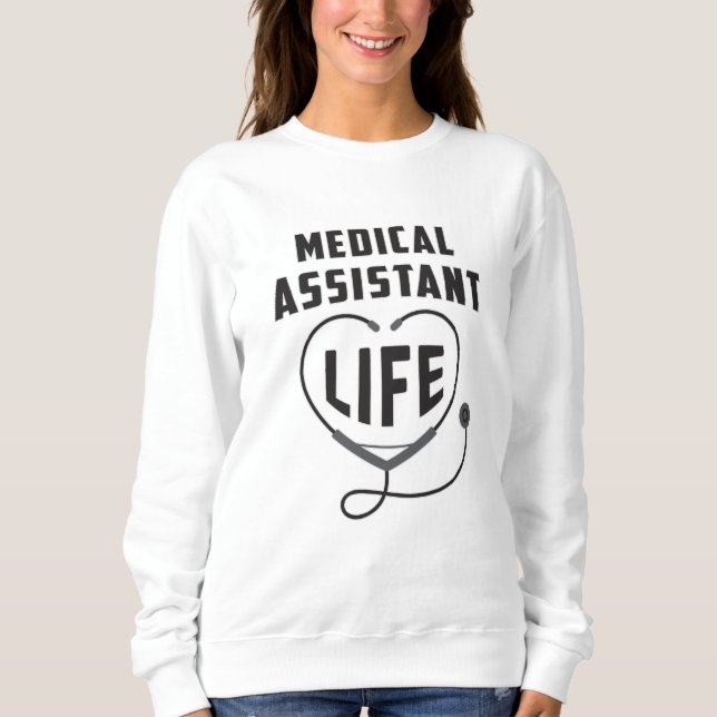 Sudadera Hospital de Medicina de Auxiliar Médico Médica de  (Anverso)
