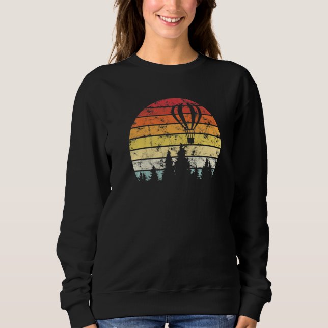 Sudadera Hot Air Balloon Ride Flying Pilot Balloonist Adven (Anverso)