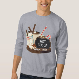 Sudadera Hot Cocoa Warm Hugs (1) Retro Christmas Art