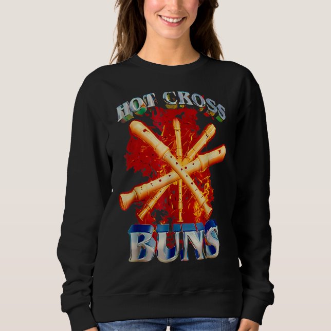 Sudadera Hot Cross Buns Funny (Anverso)