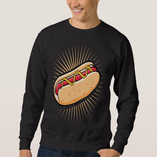 Sudadera hot dog  for  for fans of wiener (Anverso)