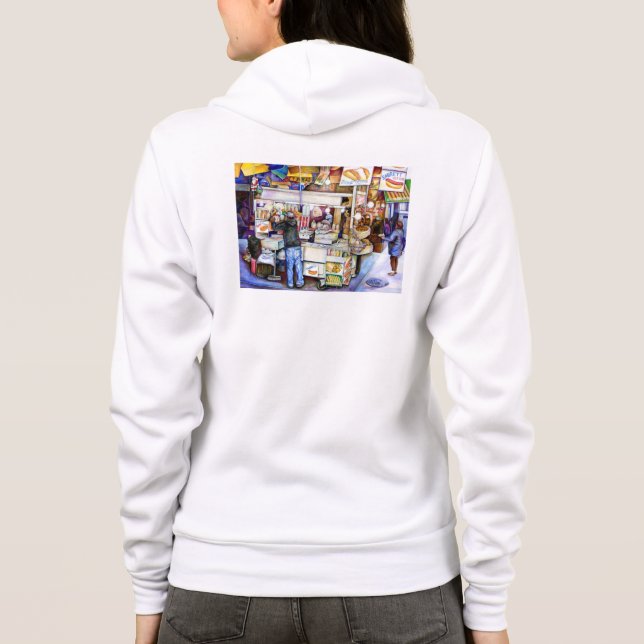 Sudadera Hot Dog God, Nueva York (Reverso)