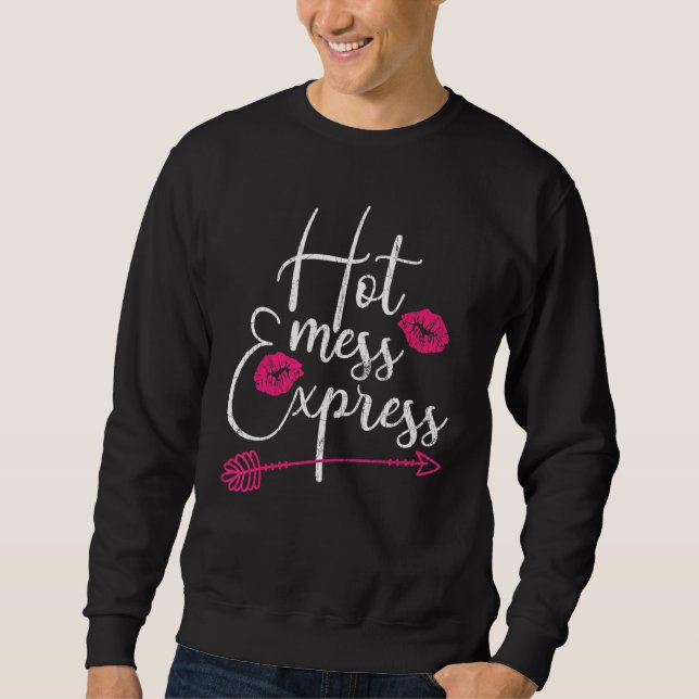 Sudadera Hot Mess Express Mom (Anverso)