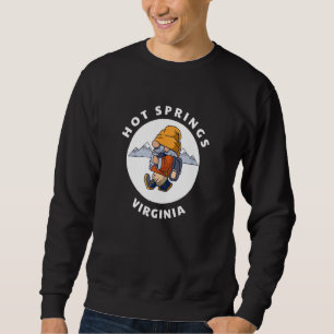Sudadera Hot Springs Virginia Mountains Senderismo Gnome VA