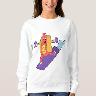 Sudadera Hotdog como snowboarder con Sonowboard