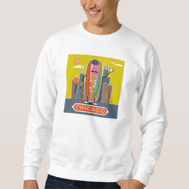 Sudadera Hotdog de Chicago (Anverso)