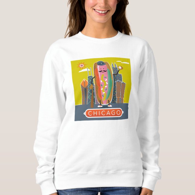 Sudadera Hotdog de Chicago (Anverso)