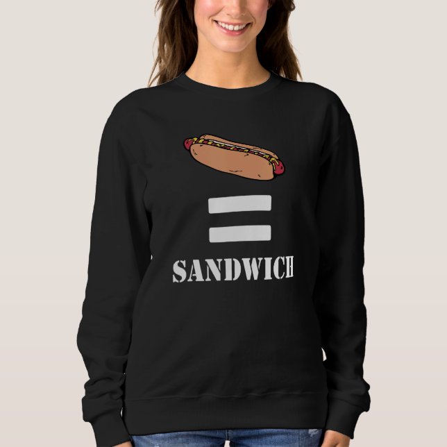 Sudadera Hotdog De Debate Alimentario Es Un Sandwich (Anverso)