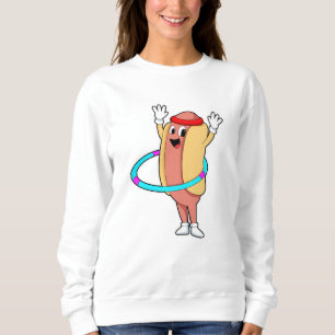 Sudadera Hotdog en Fitness con volante