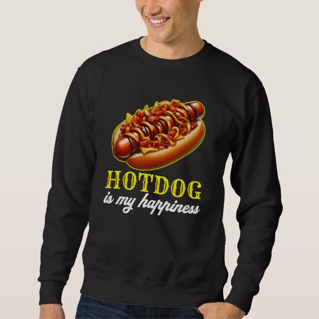 Sudadera hotdog es mi felicidad (Anverso)