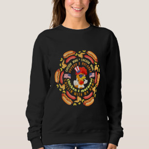 Sudadera Hotdog Y Bolonia De Gallina De Pollo Wing