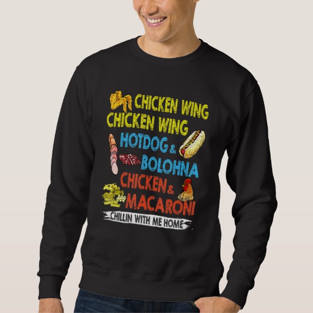 Sudadera Hotdog Y Niños De Bolonia De Gallina De Pollo Wing (Anverso)