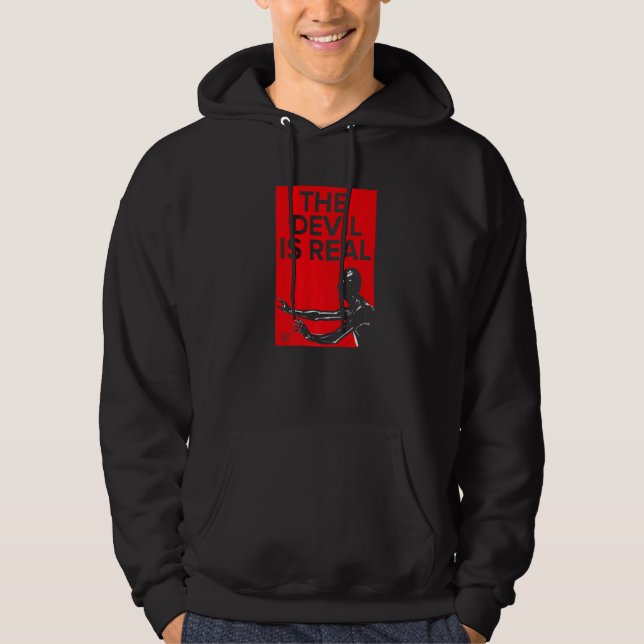 Sudadera Hotel de terror americano El diablo es real   (Anverso)
